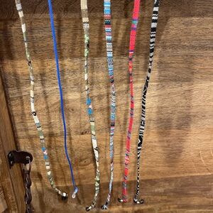 Lot of 6 eye glass lanyards